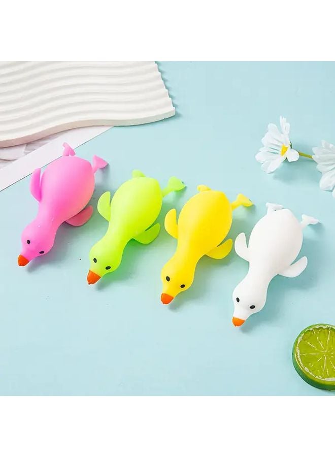 4pcs Squishy Goose Soft Stretchable Squeezable Toy Party Favor Goodie Bag Filler - Image 3