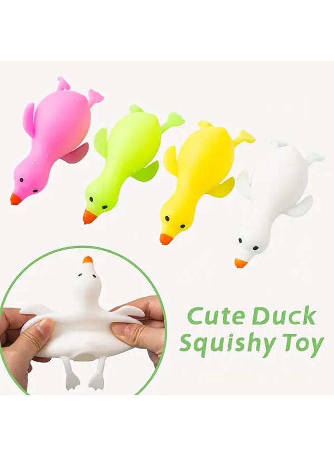 4pcs Squishy Goose Soft Stretchable Squeezable Toy Party Favor Goodie Bag Filler - Image 2