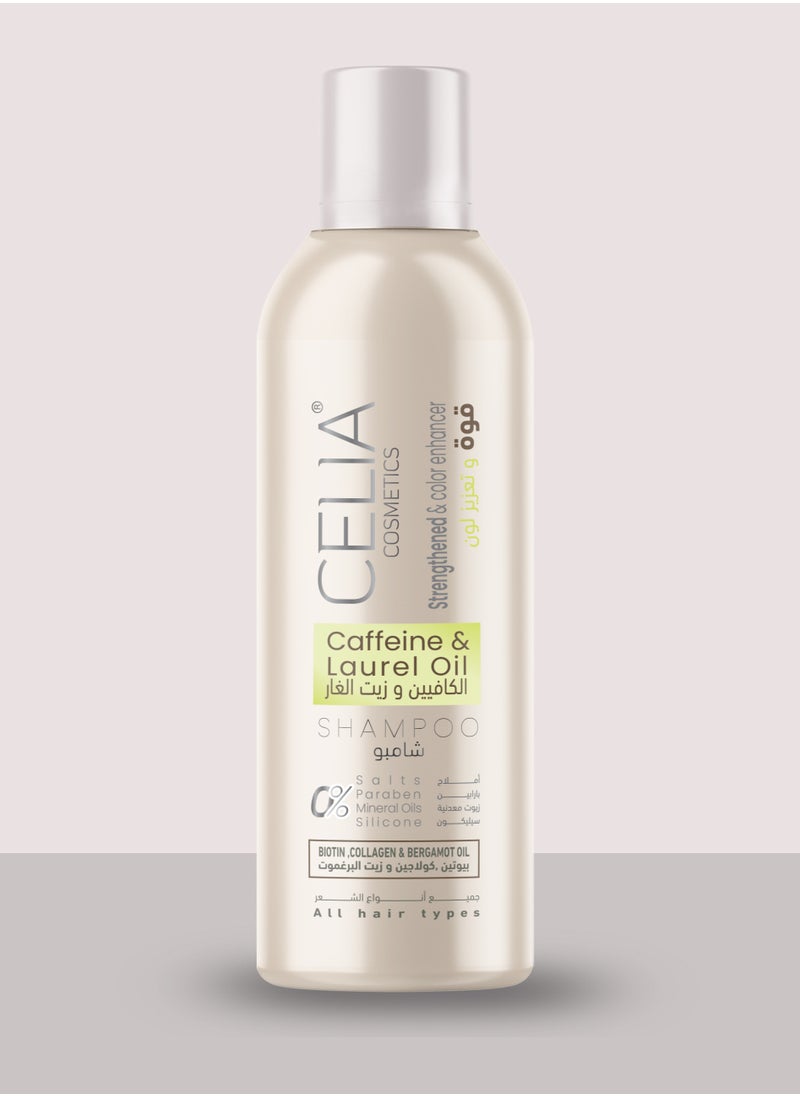 Celia - CELIA CAFFEINE & LAUREL OIL SHAMPOO 500 ml - Image 1