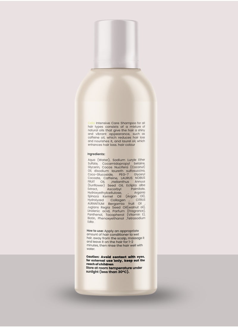 Celia - CELIA CAFFEINE & LAUREL OIL SHAMPOO 500 ml - Image 1