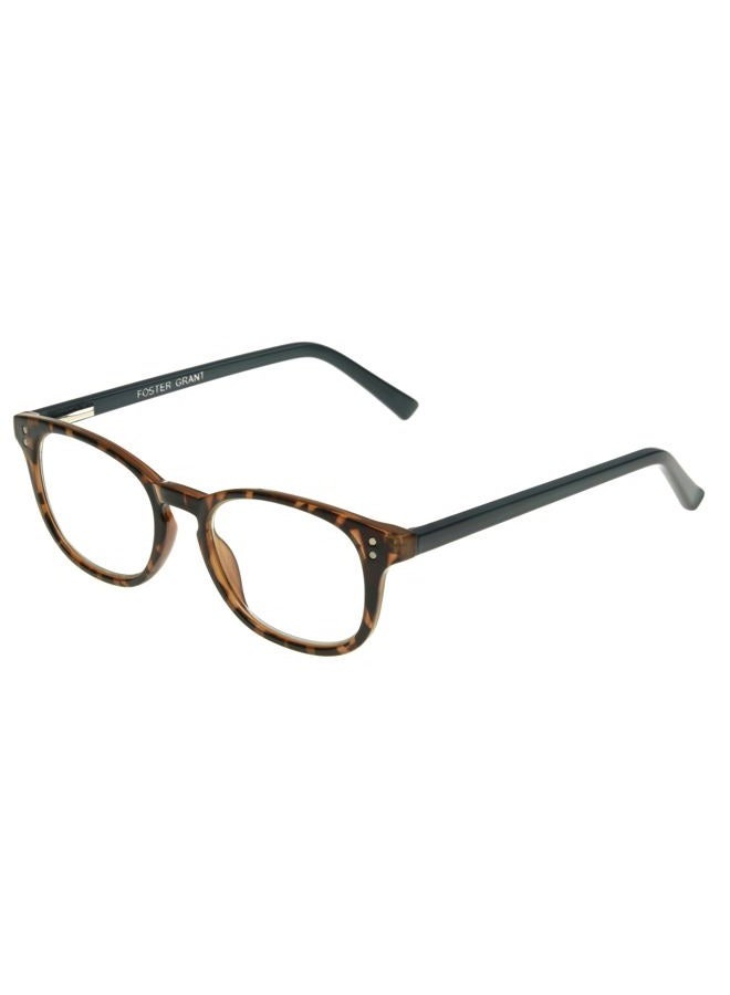 Foster Grant Women's Elodie Reading Glasses Round, Tortoise/Transparent, 59 mm - Image 1