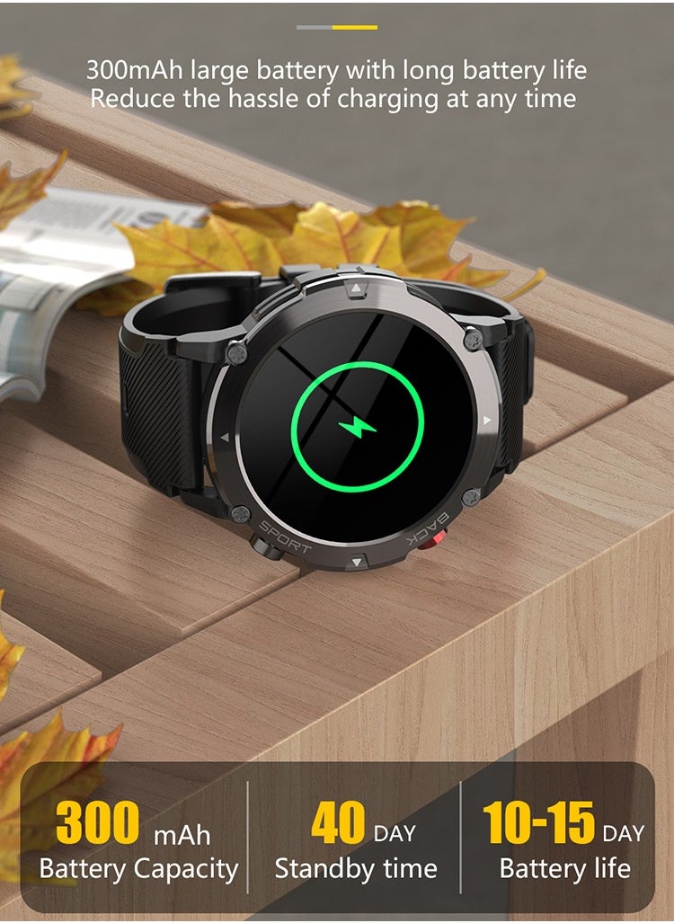 Generic Sporty Smart Watch With Bluetooth Feature-Touch Screen And Works On Android And IOS Systems, Light Weight, Water And Dust Resistant, A Sticker Protector Is Included, Face Watch Size Is 33.5 MM  - Image 3