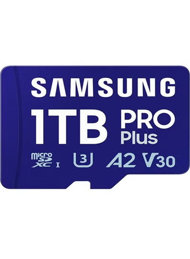 سامسونج Samsung Memory MB-MD1T0SA PRO Plus MicroSD Card for Mobile and Games Consoles 1TB UHS-I U3 up to 180 ميغابايت/ثانية - Image 1