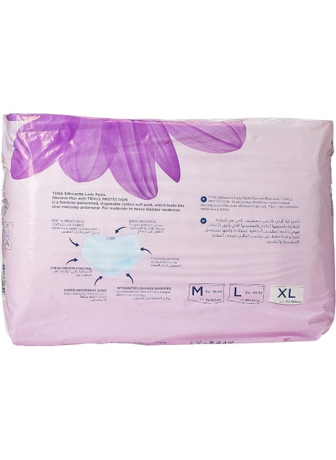 Tena Tena Lady Pants, Discreet Plus, Extra Large, white, 14 Count  - Image 2