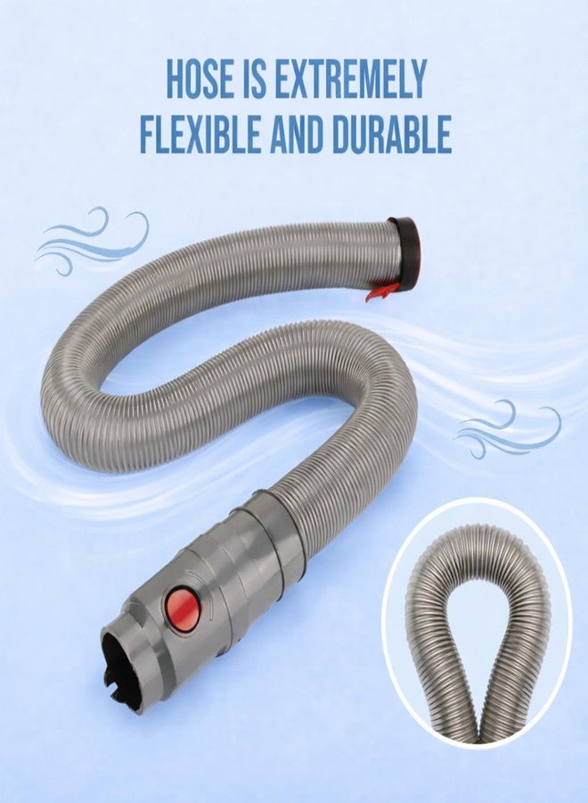 First4Spares Stretch Hose Attachment for Dyson DC65 DC-65 Upright Vacuum Cleaners Grey/Red - Image 5