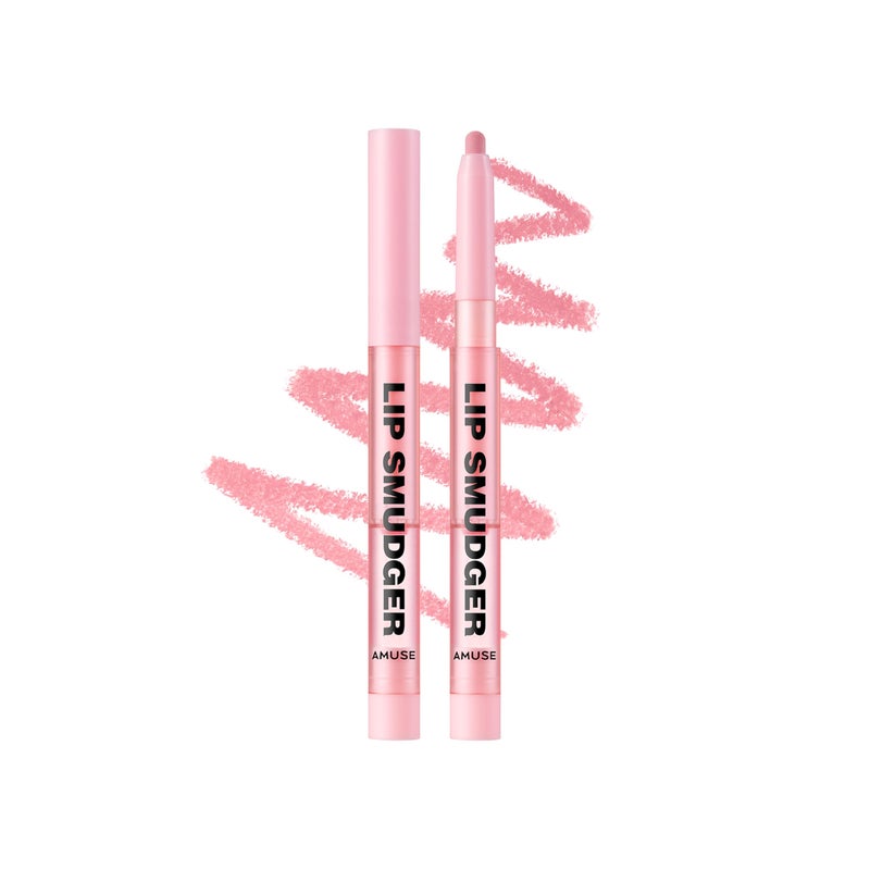 Amuse Seoul Lip Smudger (01 BOKSOONGA) | nude peach | lip liner, matte, creamy, soft, velvety, cruelty-free, lipcare, long-lasting, multiuse, vegan - Image 1