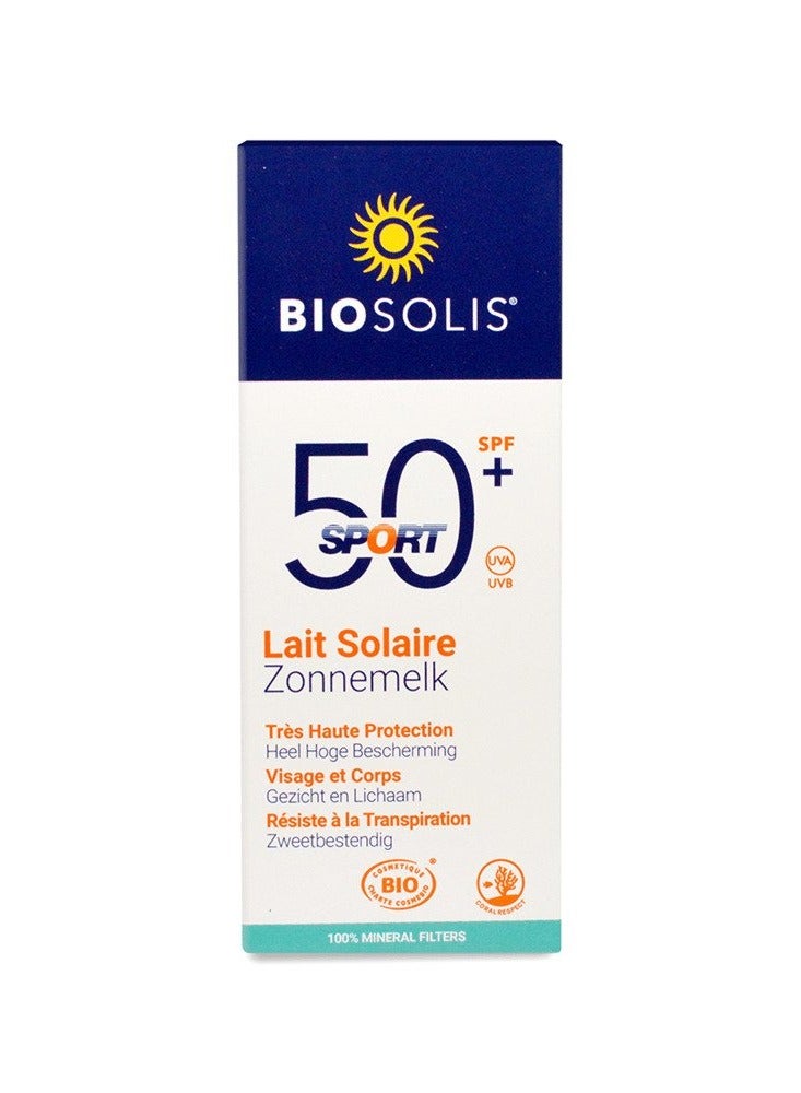 Biosolis Sport Sun Milk SPF 50+ 50ml - Image 1