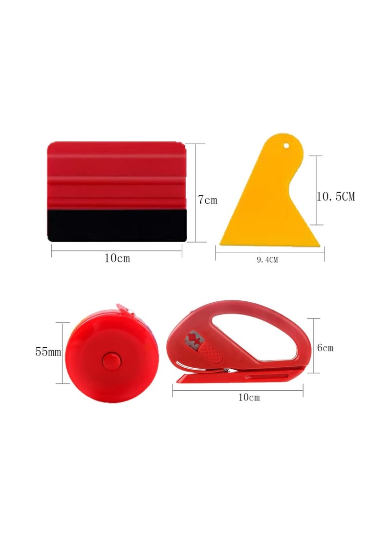 RATSAW 13 Pcs Car Vinyl Wrap Tool Kit Wrap Squeegee Tool Kit Wallpaper Smoothing Tool Kit Felt Squeegee Vinyl Squeegee Tools for Car Wrapping and Install Wallpaper  - Image 2