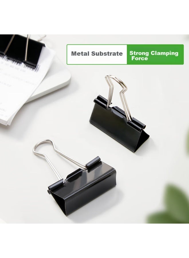 Kingdee 12 Pieces 50mm Black Long Tail Clips, Binder Clips, Large Fixed Stationery Clips, Strong Book Clips, Office Supplies - Image 4