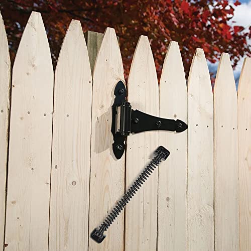 SANKINS 11-1/2" Gate Spring Self Closing Heavy Duty Outdoor Door Spring Automatic Metal Gate Closure Hardware with Adjustable Tool for Wooden and Vinyl Fence, Black - Image 5
