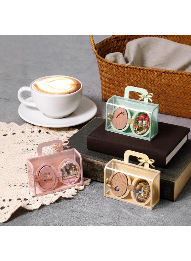 الأزرق جي دبليو بيت الحكمة DIY كوخ البذور العالم مصنوعة يدويا منزل صغير للأطفال نموذج لعبة هدية عيد ميلاد إبداعية - Image 5