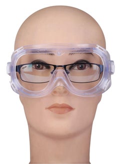 Generic 4 Pack Protective Safety Goggle for Lab Chemistry Soft Lightweight, Goggles over Prescription Glasses, Anti-Splash Worker Construction Eye Protection Science Onion Cutting and More (Clear)  - Image 4