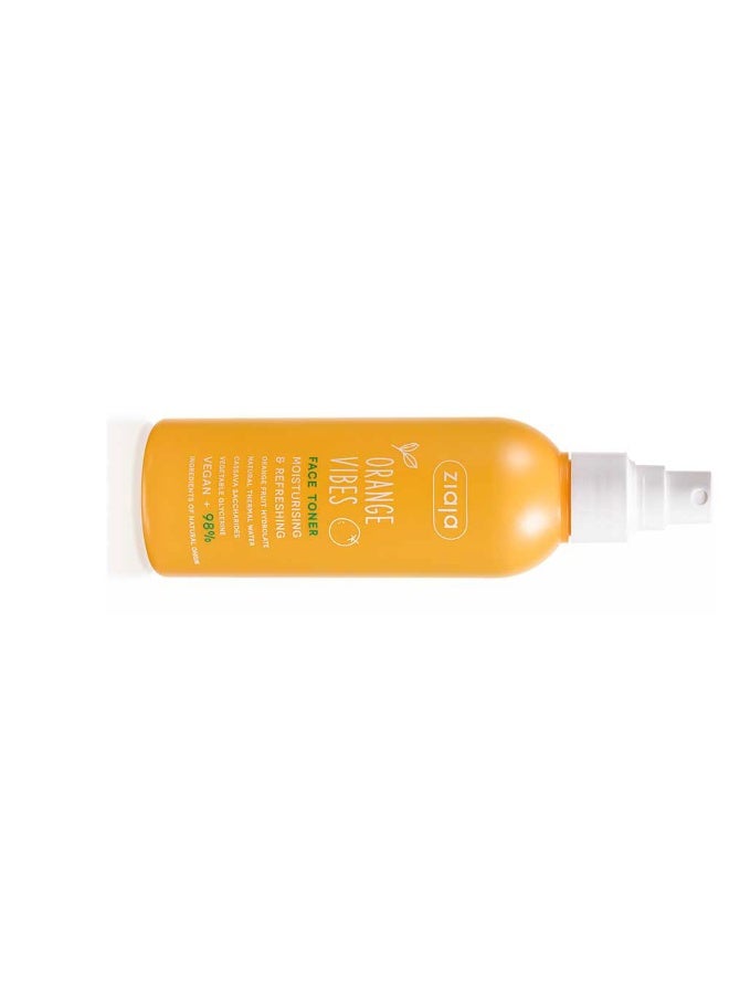 Ziaja Orange Vibes Moisturizing And Refreshing Facial Toner 190ml - Image 2