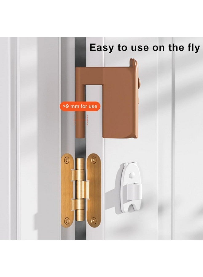 Elfzone Door Hinge Cover - Door Pinch Guard,Hanging Silicone Pinch Guard and Anti Slam Stopper,Baby Proofing to Keep Open Stop from Slamming 3pcs - Image 3