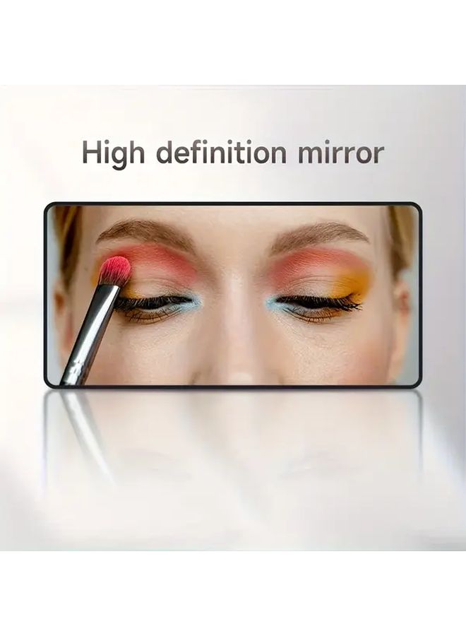 Ultra Thin Car Vanity Mirror For On The Go Drivers And Professional Makeup Black Non Electric Easy Installation Adjustable Strap Durable Glass Compatible With Cars SUVs Trucks Road Trip Essential Vehicle Accessory - Image 5