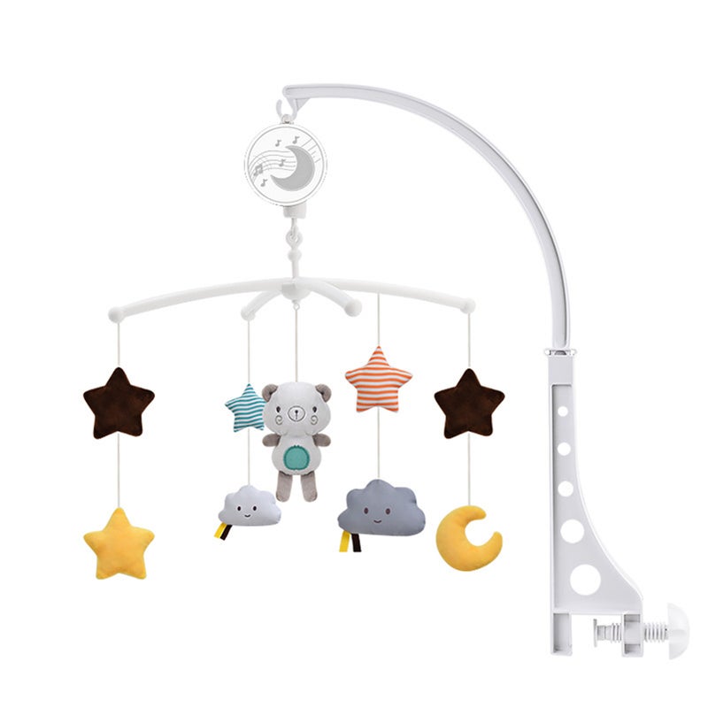 Musical Baby Crib Mobile with Hanging Rotating Toys Infant Bed Decoration for Baby Boys Girls - Image 1