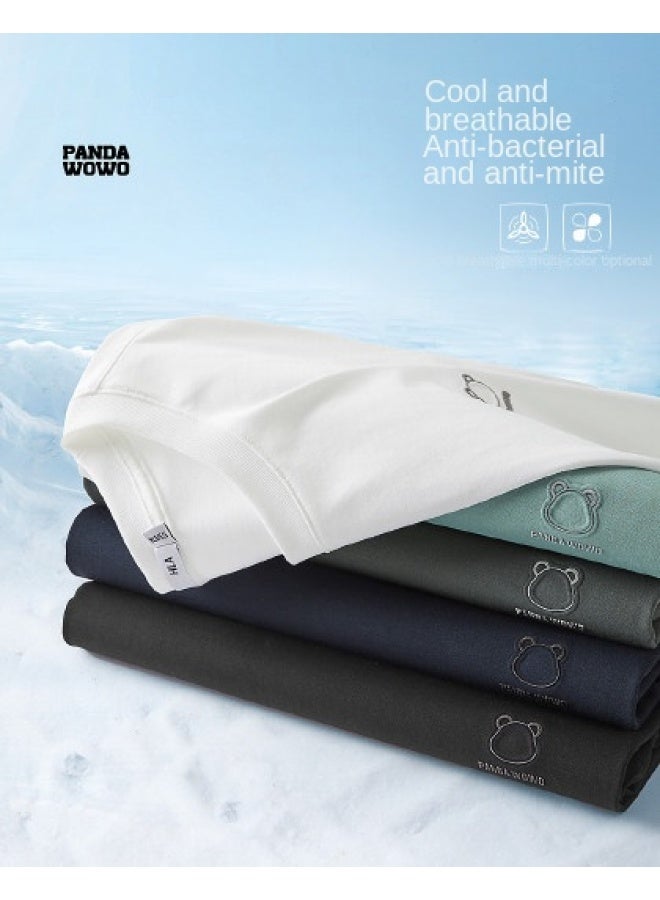 HLA Antibacterial & Anti-mite】2025 New Street Style Cool & Breathable Men's Round-neck Short-sleeve T-shirt - Image 1