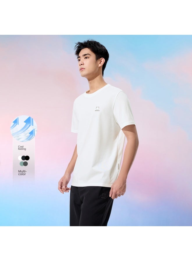 HLA Antibacterial & Anti-mite】2025 New Street Style Cool & Breathable Men's Round-neck Short-sleeve T-shirt - Image 3