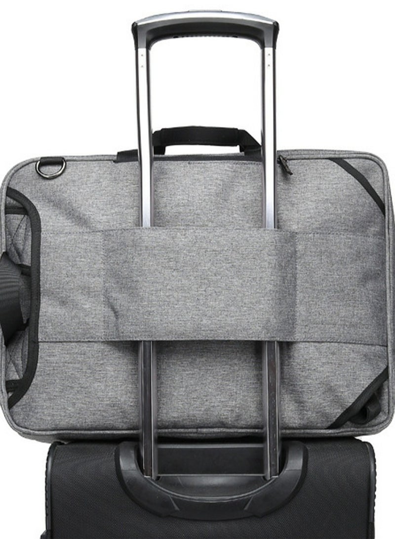 CoolBELL Men's Large Capacity Outdoor Backpack Multi-Functional Laptop Bag Briefcase Grey - Image 2