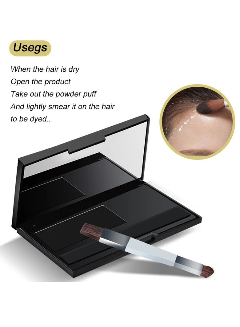 Sevich مسحوق تصحيح جذور الشعر المقاوم للماء - سحر كامل لتغطية جذور الشعر ولون الشعر الرمادي - مسحوق لمسة سريعة للشعر الرفيع - لون بني متوسط 8 جرام - Image 4