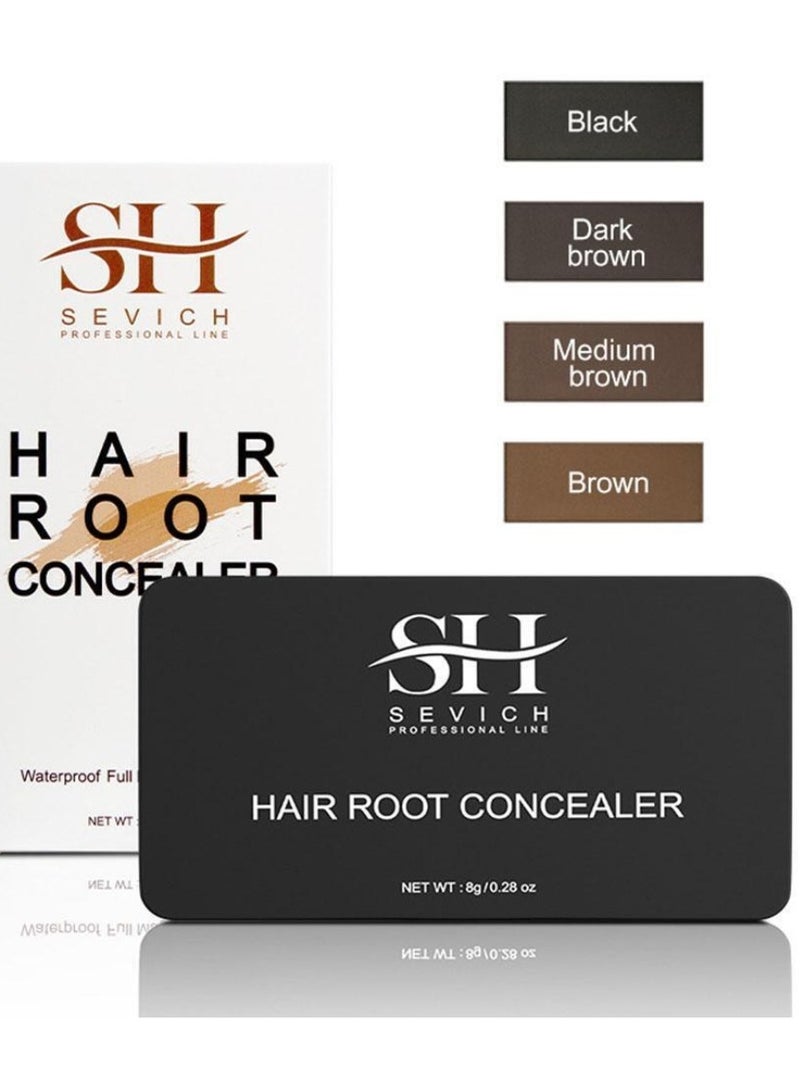 Sevich مسحوق تصحيح جذور الشعر المقاوم للماء - سحر كامل لتغطية جذور الشعر ولون الشعر الرمادي - مسحوق لمسة سريعة للشعر الرفيع - لون بني متوسط 8 جرام - Image 5