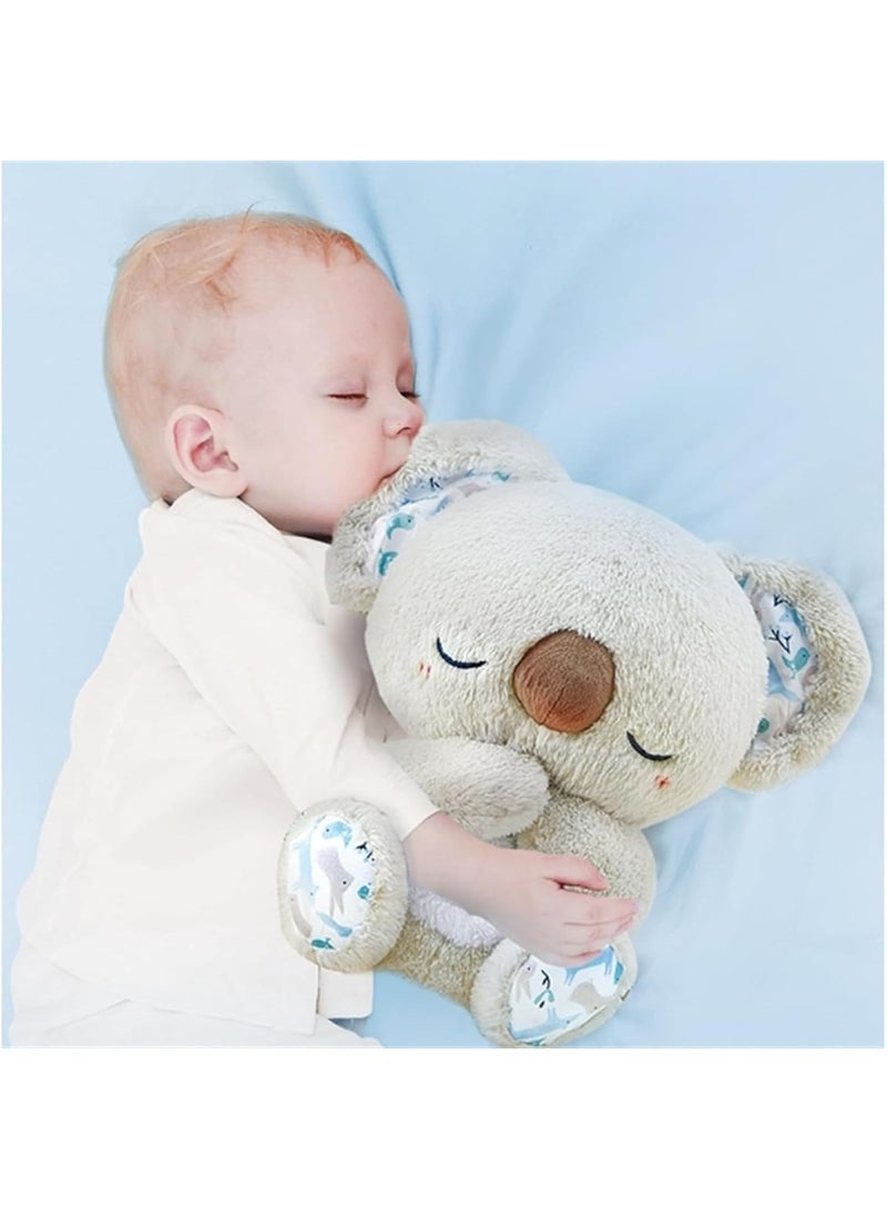 كوفوز دمية كوالا محشوة للتنفس، دب كوالا مهدئ، دب كوالا مهدئ للتخفيف من القلق، دب كوالا محشو لتخفيف التوتر مع إيقاع موسيقى وإضاءة وإيقاع تنفس حسي - Image 3