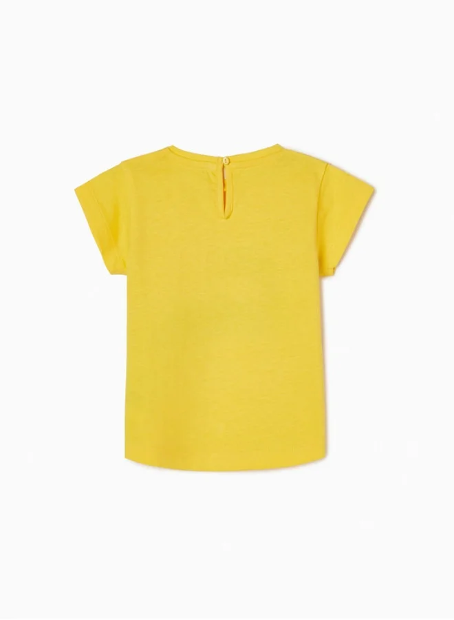زيبي T-Shirt for Baby Girls 'Whales', Yellow