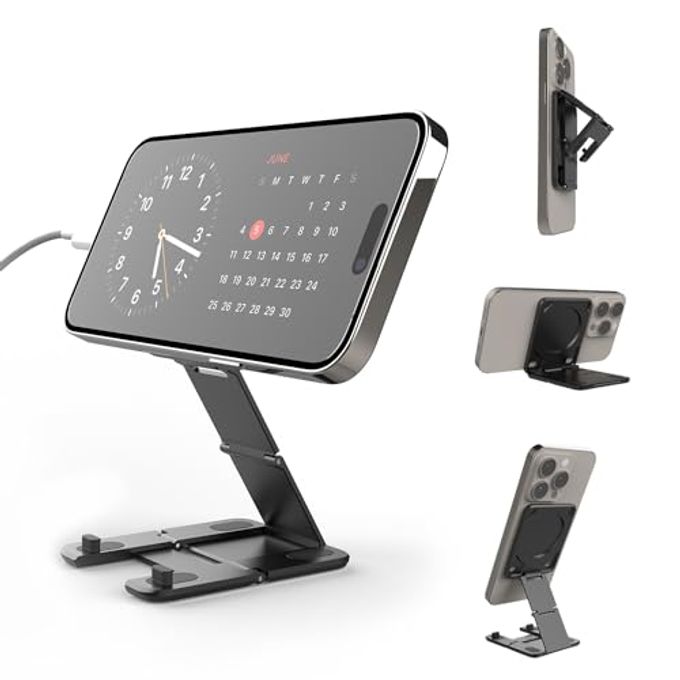 KENU Stance+ 10-In-1 Magsafe Super Gadget, Magnetic Tripod Stand, Car Vent+Dash+Cd Mount, Finger Holder, Airplane Mount, Selfie Stick, More - Image 4