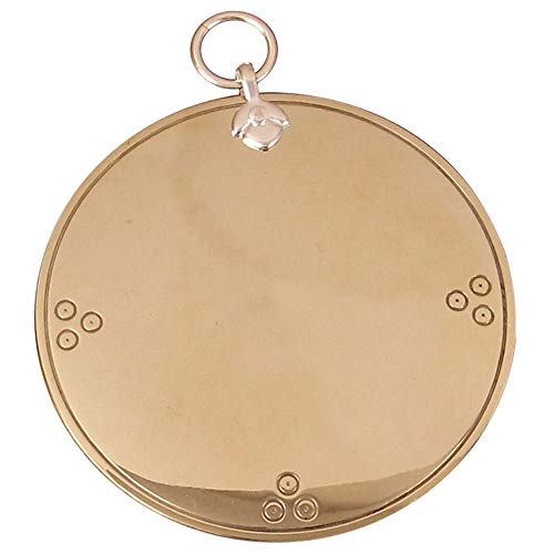 FengShuiGe 2.5Inch Feng Shui Bagua Mirror Pure Copper Evil Mirror Manual Gossip Mirror Double-Sided Mirror concave Mirror Convex Mirror - Image 1