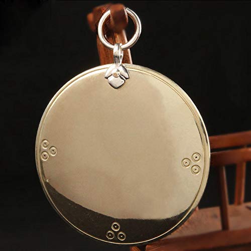 FengShuiGe 2.5Inch Feng Shui Bagua Mirror Pure Copper Evil Mirror Manual Gossip Mirror Double-Sided Mirror concave Mirror Convex Mirror - Image 2