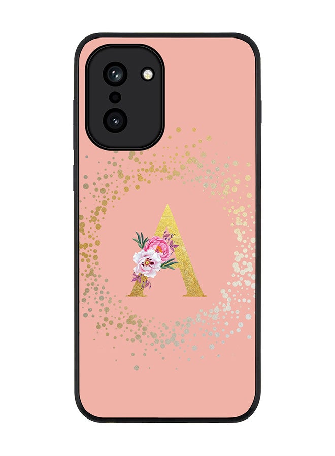 Stylizedd For OnePlus 15R Case,Slim fit Camera Protection, Shockproof Thin Phone cover  - Custom Monogram Floral - A  (Rose Pink ) - Image 1