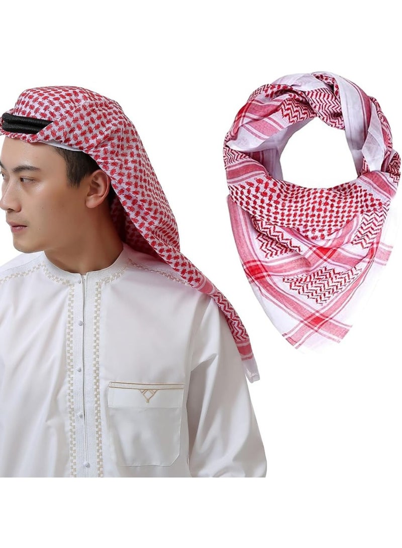 Scarf Arabic Palestine Cotton Shemagh Keffiyeh 55"x55" Arab Scarf Made in Palestine,100% Cotton Keffiyeh Scarf Wrap for Unisex.