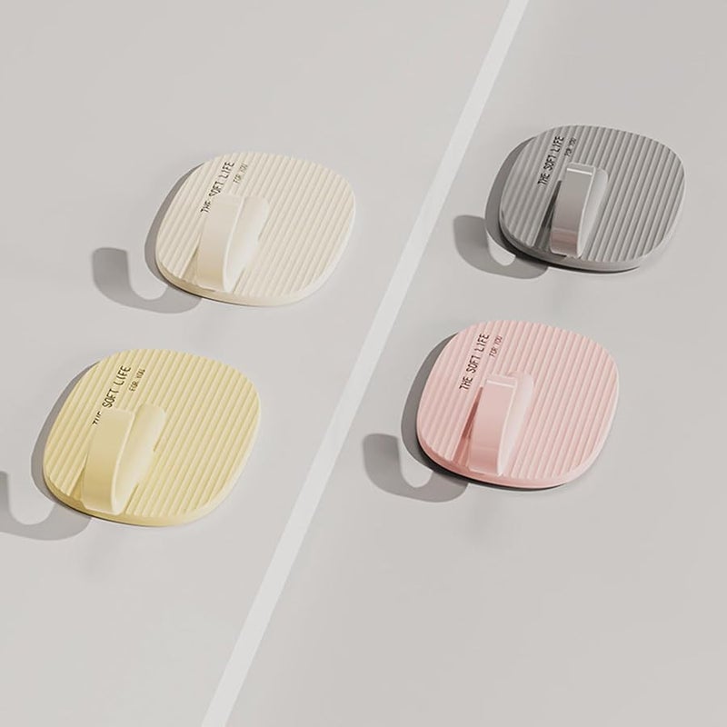 الخطافات اللاصقة الصفراء القابلة لإعادة الاستخدام، مقاومة للماء، لا تحتاج إلى مسامير، لا تسبب تلفًا للمنزل أو المكتب - Image 4