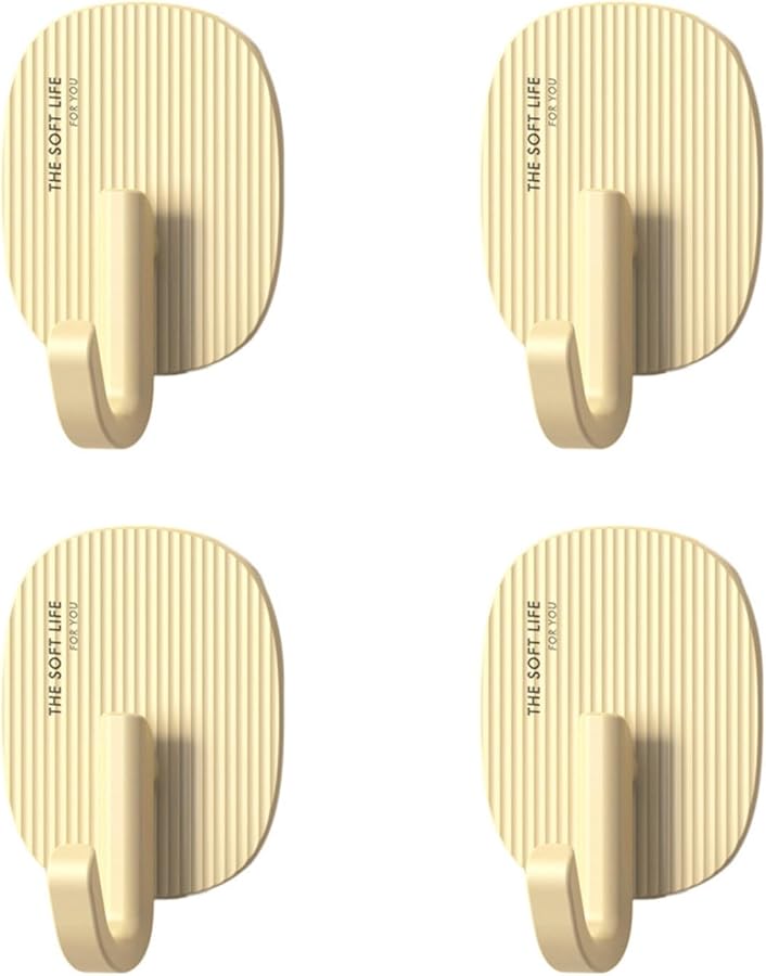 الخطافات اللاصقة الصفراء القابلة لإعادة الاستخدام، مقاومة للماء، لا تحتاج إلى مسامير، لا تسبب تلفًا للمنزل أو المكتب - Image 2