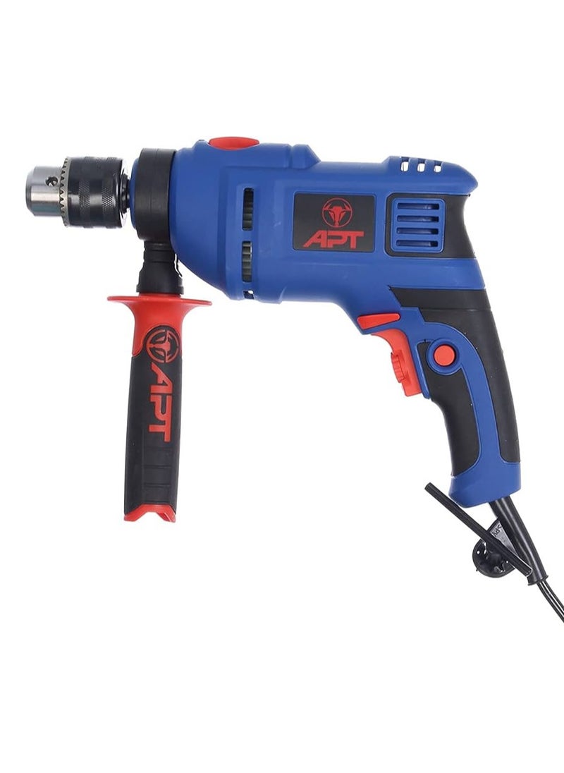Apt - Impact Drill 13 mm 650 Watt APT Black/Blue - Image 1