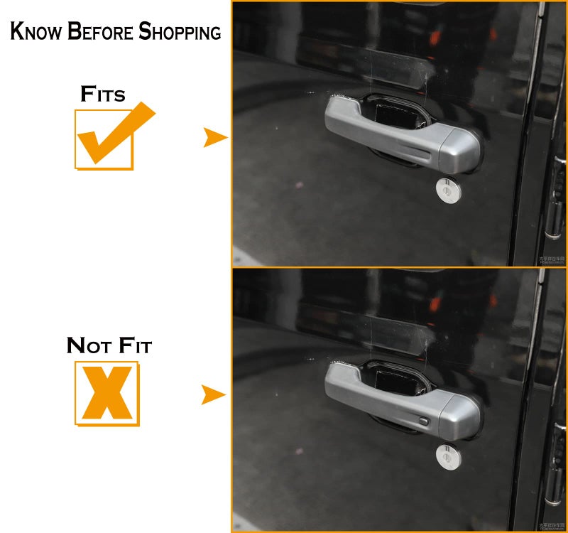 YOCTM 10PCS Door Tailgate Handle Covers Trim Compatible with Jeep Wrangler JL JLU 4XE Gladiator JT 2018-2025 Decoration Exterior Accessories (Carbon Fiber Look) - Image 2