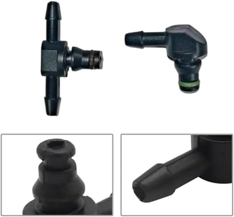 QASULER 4Pcs Fuel Injector Leak Off Pipe Connectors - Image 4