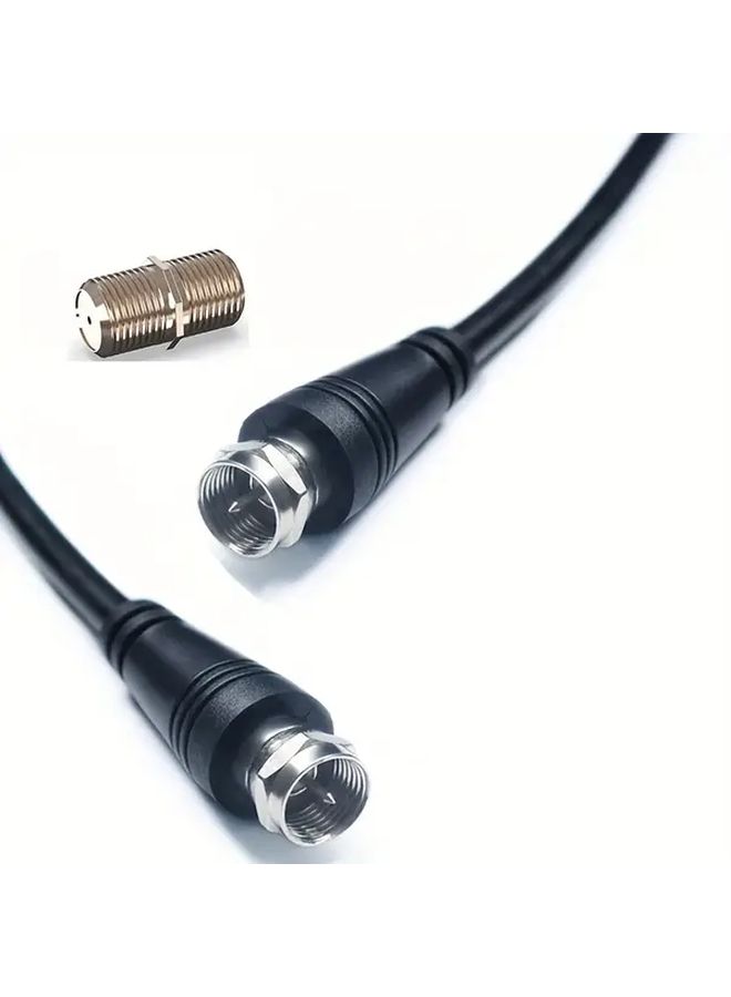 موصلات كبل محوري 6 قدم RG6 عالية السرعة للنطاق العريض والتلفزيون الرقمي والأقمار الصناعية مغلقة ضد العوامل الجوية - Image 5