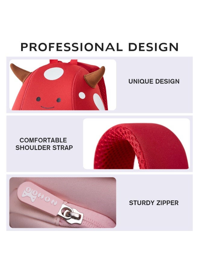 Nohoo حقيبة مدرسية/نشاط للأطفال من نوهوا 3D أنجل كيوت 10" - أحمر - Image 4