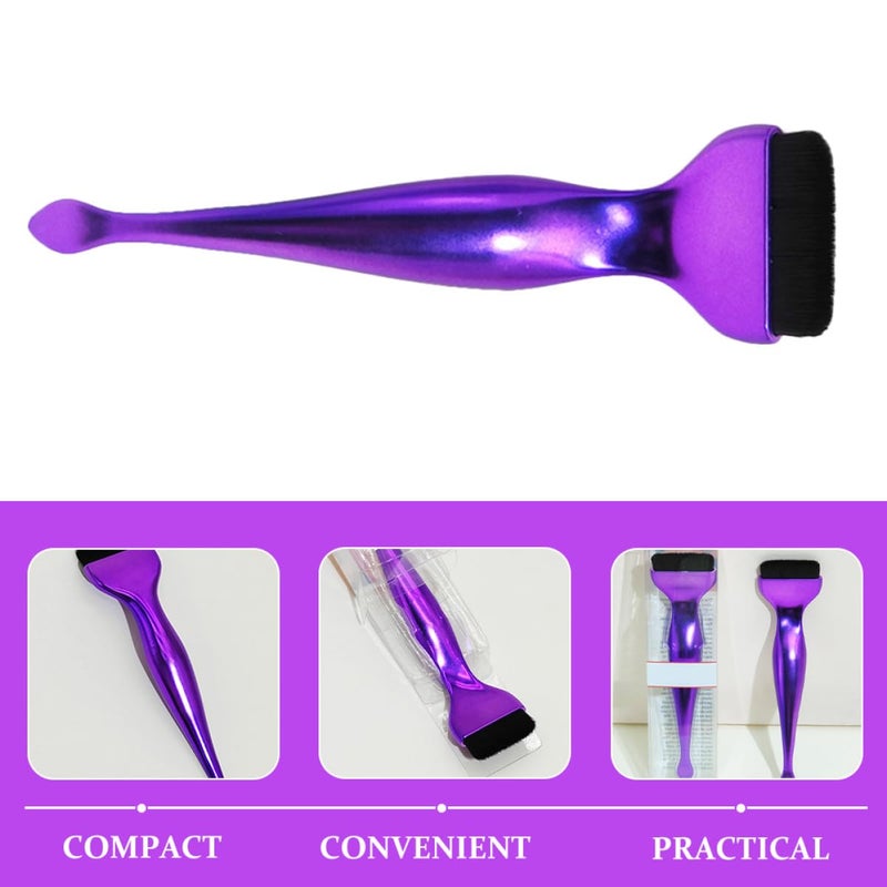 Foundation Brush and Blush Makeup Brush for Women Small Portable with Flat Thin Head for Travel and Daily Use - Image 5