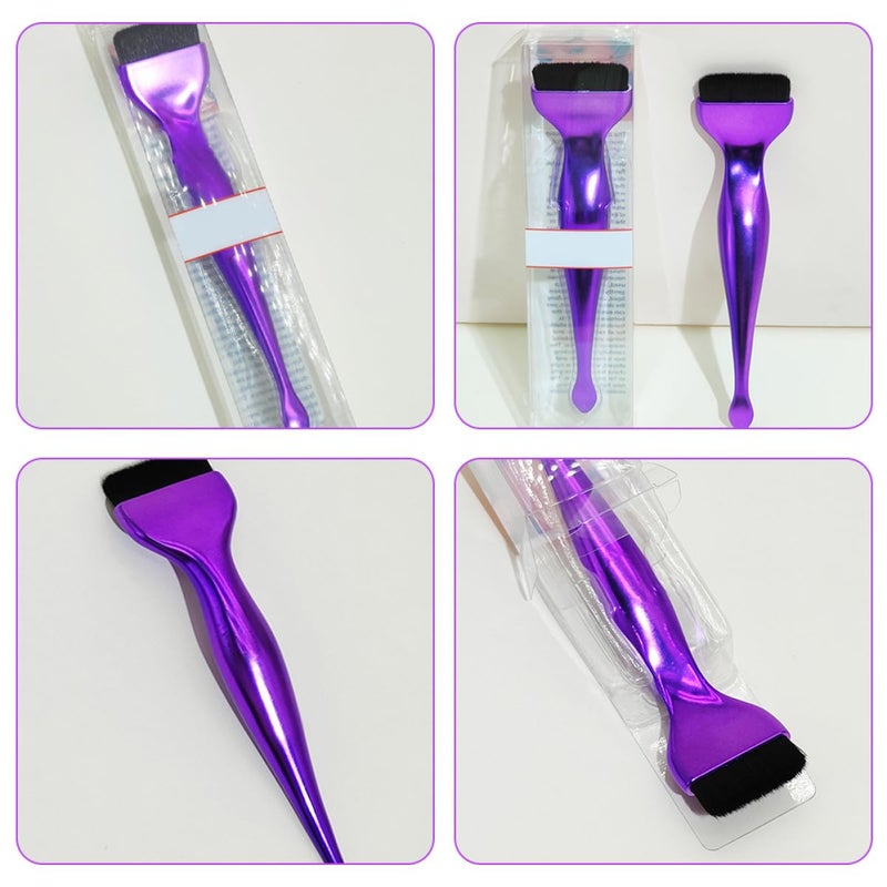 Foundation Brush and Blush Makeup Brush for Women Small Portable with Flat Thin Head for Travel and Daily Use - Image 3