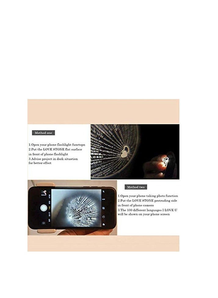 Necklace I Love You Necklace 100 Languages for Mom Wife Mother's Day Necklace,A-Silver - Image 3