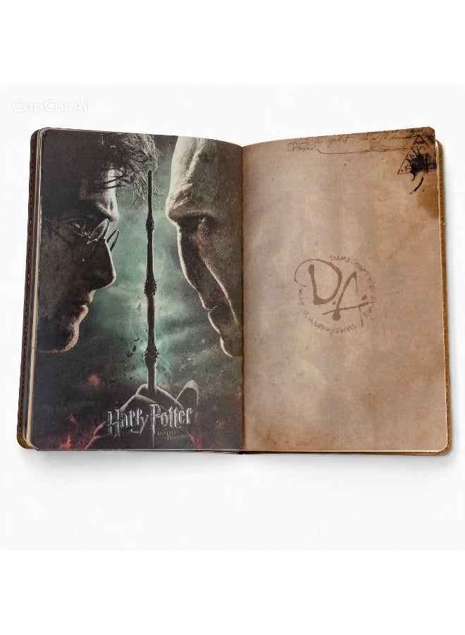 Harry Potter H&A Harry Potter Magic Notebook Featuring 3 Harry Potter Characters with Metal Magic Wand Pen & Gift Box Multicolour 1-Piece Model 505 - Image 4
