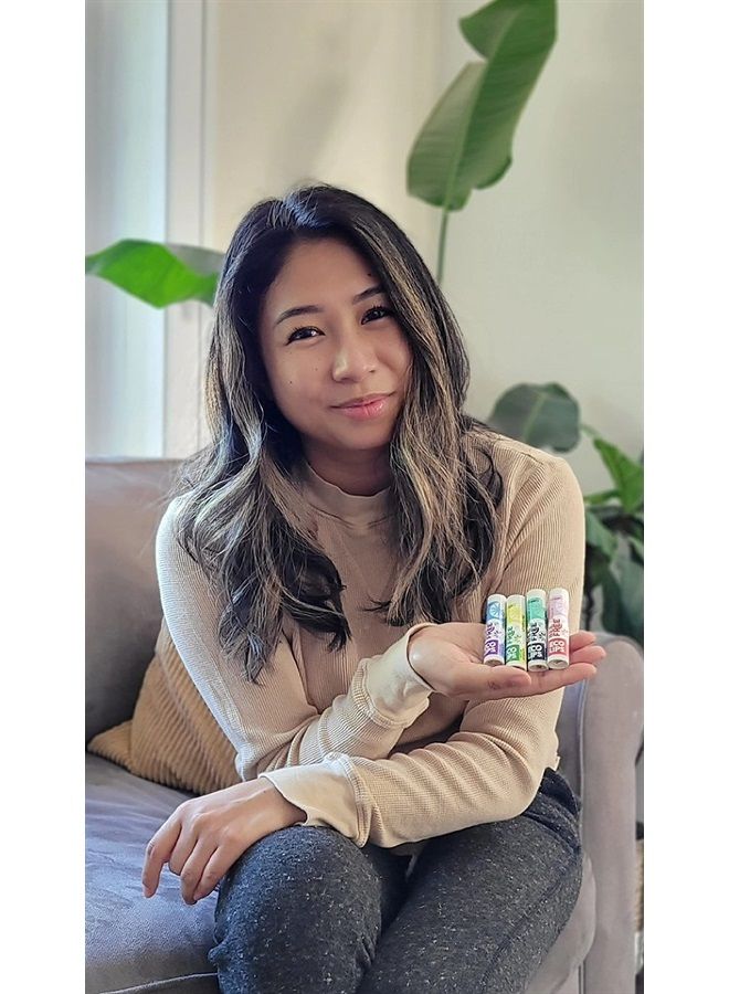 Eco Lips Bee Free Vegan Lip Balm Made Without Beeswax | Candelilla Wax, Organic Cocoa Butter & Coconut Oil Lip Care. Soothe & Moisturize Dry, Cracked and Chapped Lips - 100% Plastic-Free Plant Pod Pac - Image 5