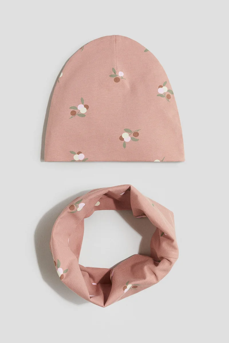 اتش اند ام طقم بيني ووشاح ملفوف من قطعتين