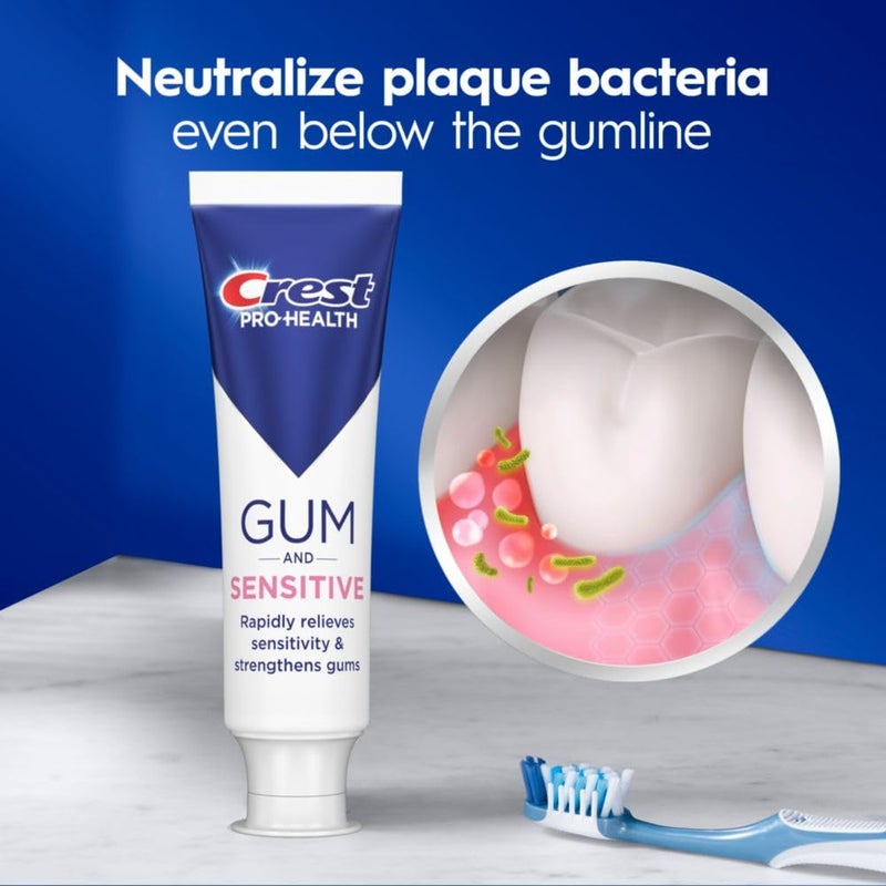 Crest Pro-Health Sensitive and Gum All Day Protection Toothpaste 4.8 oz- Anti cavity, Antibacterial Fluoride , Clinically Proven, Sensitivity - Image 4