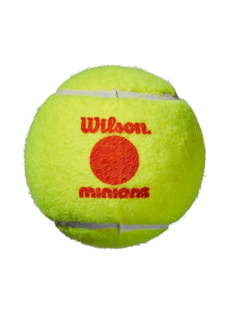 ويلسون كرات تنس مينيونز للمبتدئين - عبوة من 3 قطع - Image 3
