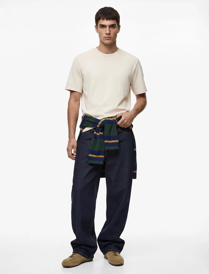 كوتون Crew Neck T-Shirt