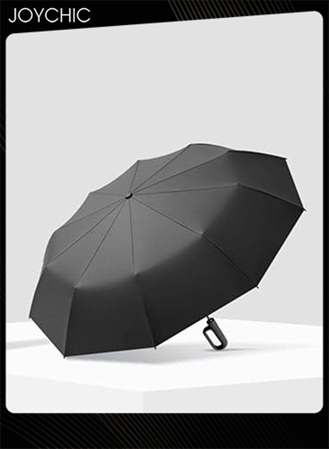 Joychic Ring Buckle Umbrella Automatic Folding Umbrella Strong Lightweight 10 Ribs Portable Travel Umbrella for Rain for Outdoor  - Image 3