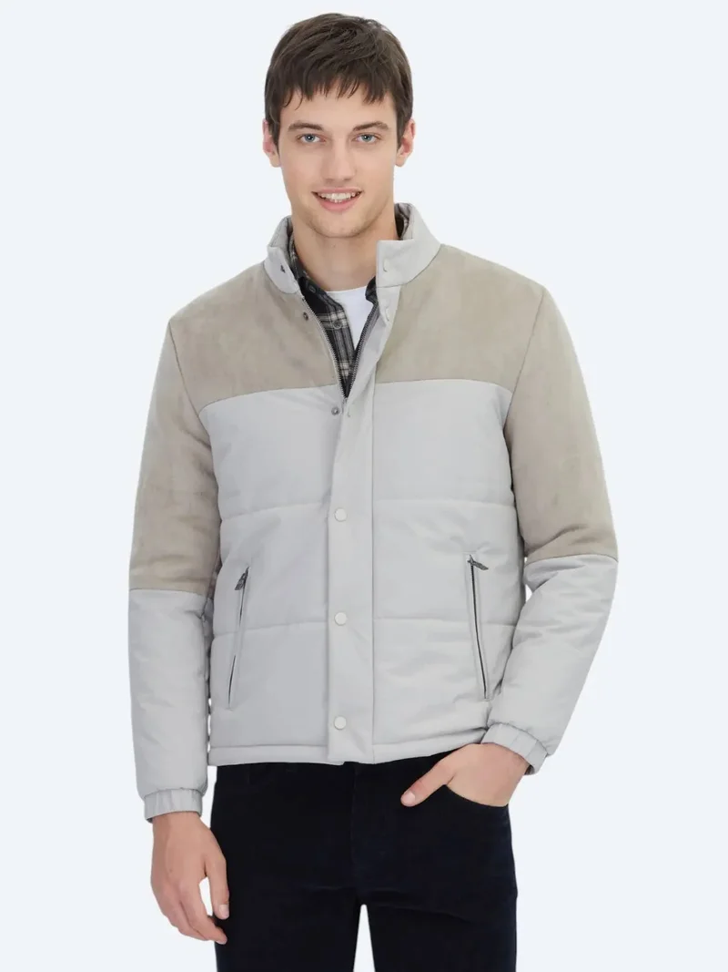Kip Beige Regular Fit Puffer Jacket